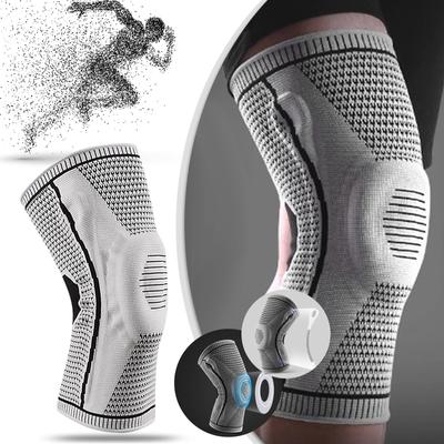 (Projector)Silicone Support Spring Knee Pads Fitness Sports Knee Pads Pressure Protection