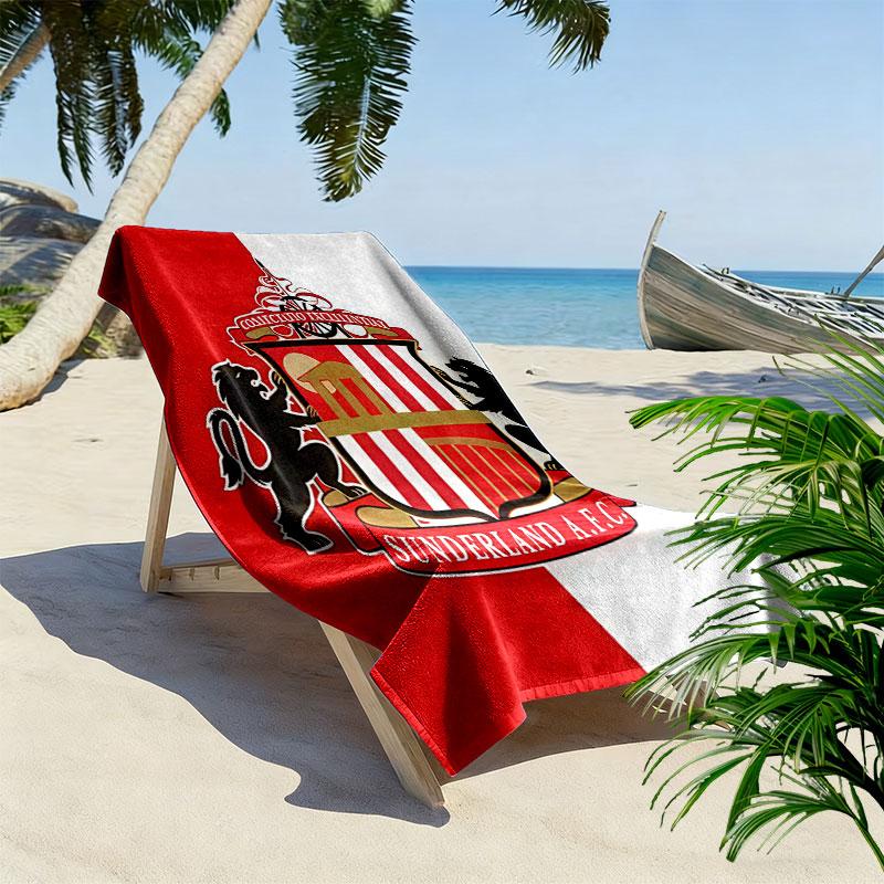 SUN logo Beach Towel, Large Soft Quick Dry Towel for Beach Camping Swimming