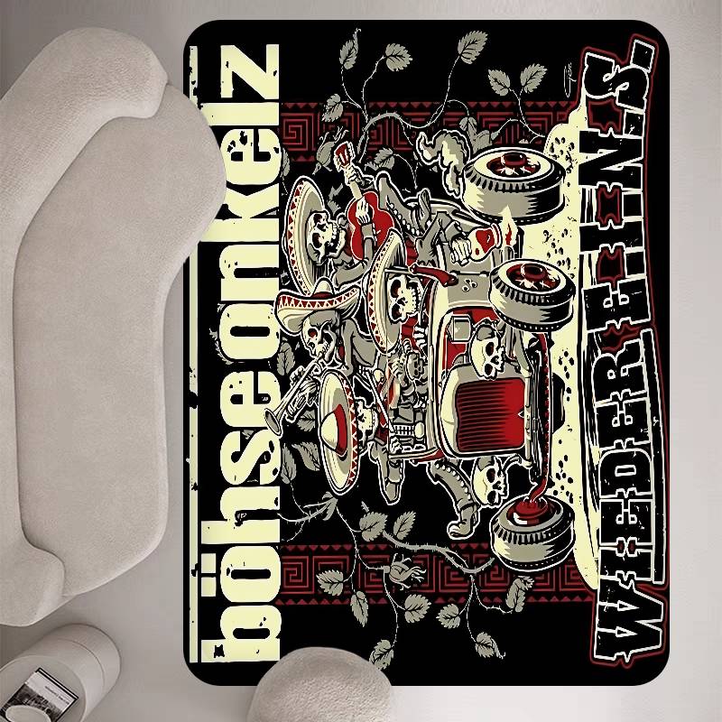 G-Germany B-Bohse O-Onkelz Kitchen Mat Kids Room Bedroom Decoration Balcony Anti-Slip Doormat Living Room Alfombra