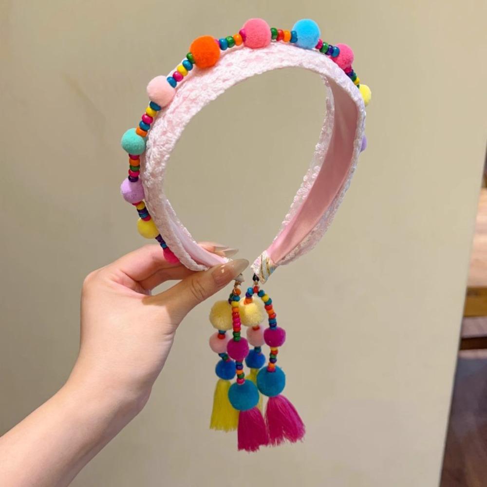 Cloth Tassels Hairdband Exotic Bohemian Headbands Vintage Ethnic Style Headband  Hair Accessories