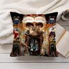 Michael JJackson cool Cushion Cover Silky Short Plush Invisible Zipper Dustproof Sofa Pillow Case for Home Decor