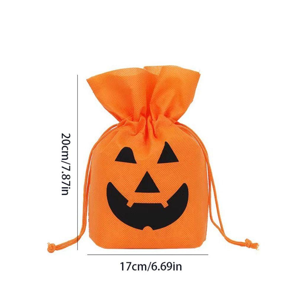 Handbag Pumpkin Gift Bag Packaging Coin Purse Drawstring Storage Pouch  Halloween