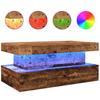 Vidaxl Stolik Kawowy Z Oświetleniem Led, Stare Drewno, 90X50X40 Cm