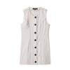 New summer models, casual and simple style, thread-sewn vest-style dress for women