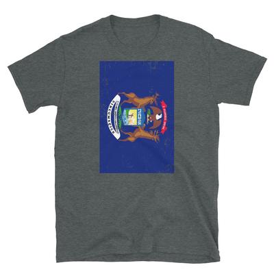 Michigan State Flag United States of America Short-Sleeve Unisex T-Shirt
