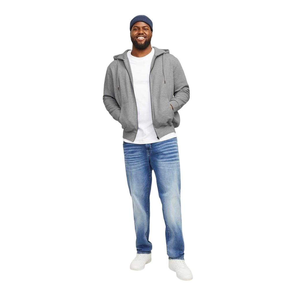 Jack And Jones Herren Big & Tall Kapuzenpullover mit durchgehendem Reißverschluss