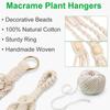 Vintage Macrame Hanging Baskets Cotton Handmade Flowerpot Net Plant Hanger Holder Basket Garden Home Planter Wall Decor