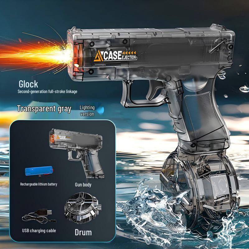 Fire Ice Rat Electric Water Gun: New Powerful High-Pressure Water Spray Toy for Kids