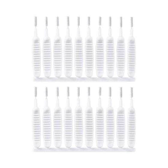 KICHOUSE Plastic Mini Practical Shower Head Cleaning Tool, Pack of 20, Small Bathroom Cleaner, Easy To Penetrate Small Cracks, Easy To Use Household