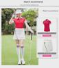 Women's Summer Lapel Golf T-Shirt - Korean Style Short-Sleeved Sports Top