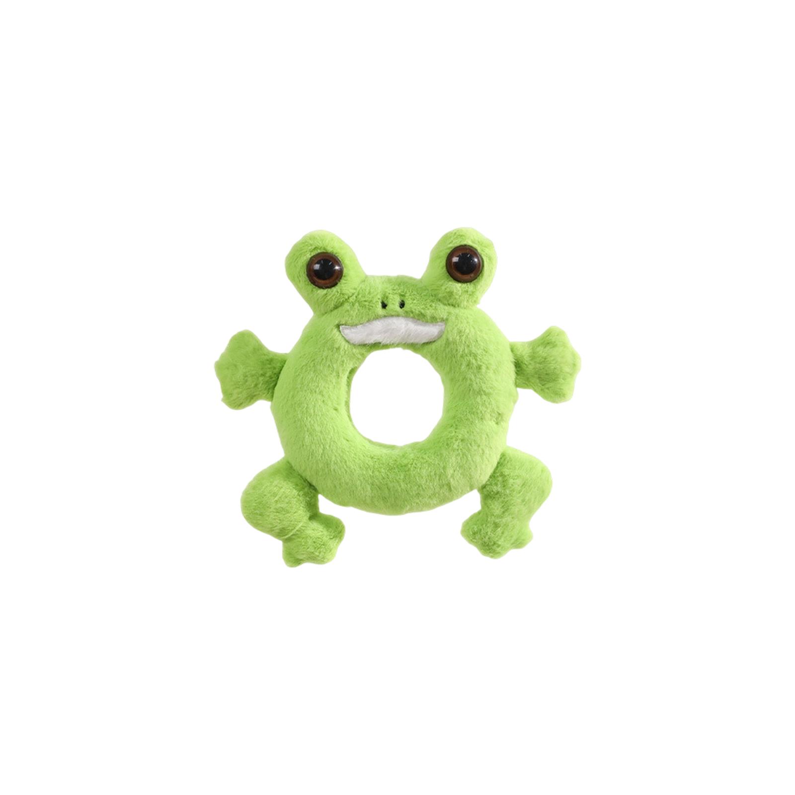 

Cute Donut-Shaped Squeaky Dog Toys - Soft Plush Chew Toys For Puppy Teething & Boredom Relief One Size зелёный