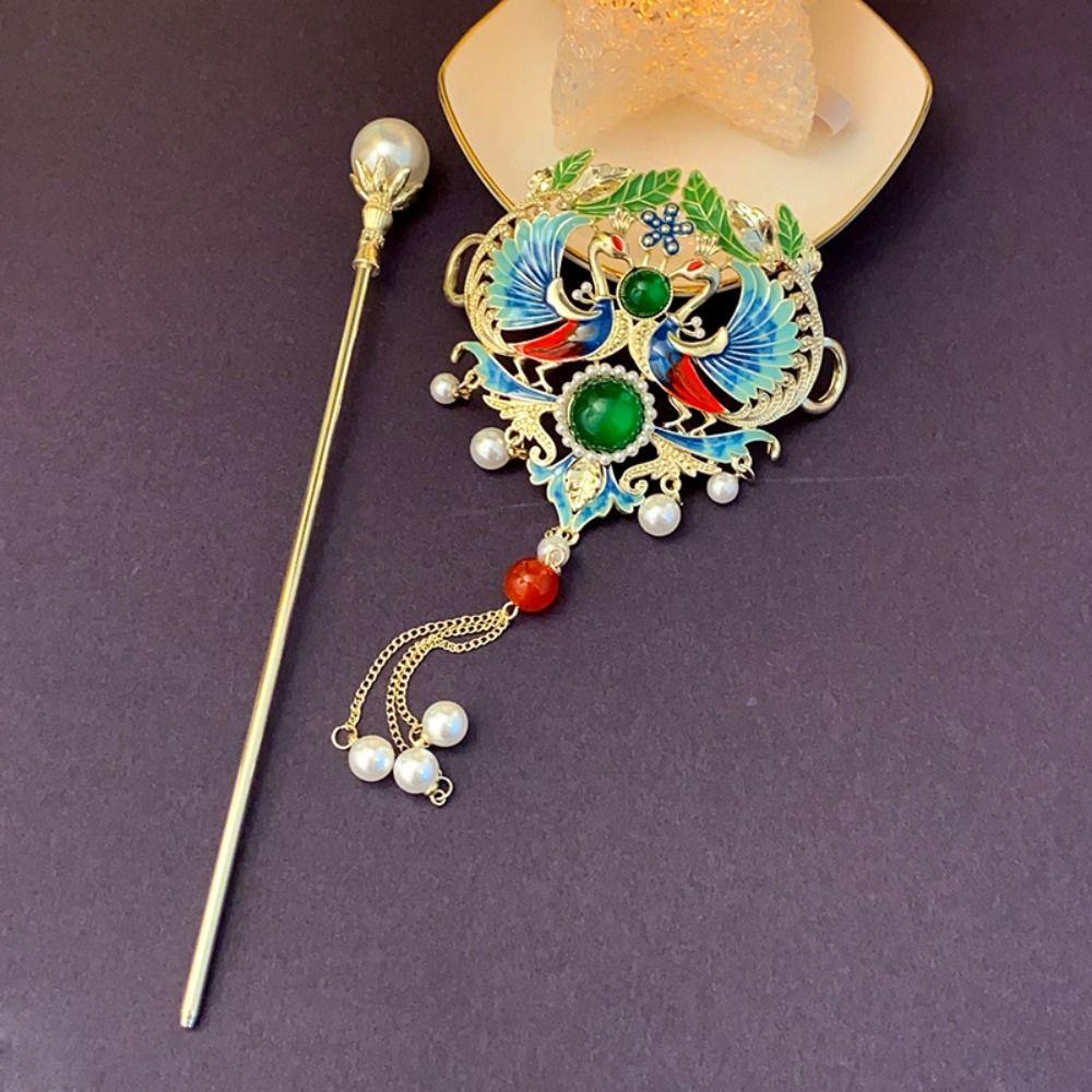 Hair Accessories Hanfu Phoenix Hairpin Disk Hair Chinese Style Hairpin Brooch Phoenix Brooch Gift