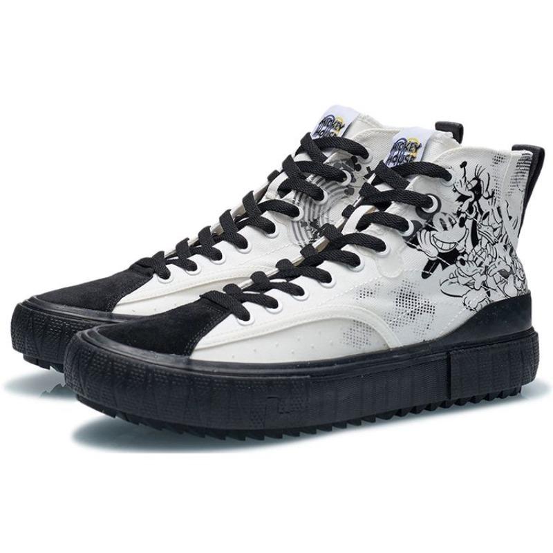 Disney X Li-Ning Mens High Top Skate Shoes Phantom Black AGCR179-5