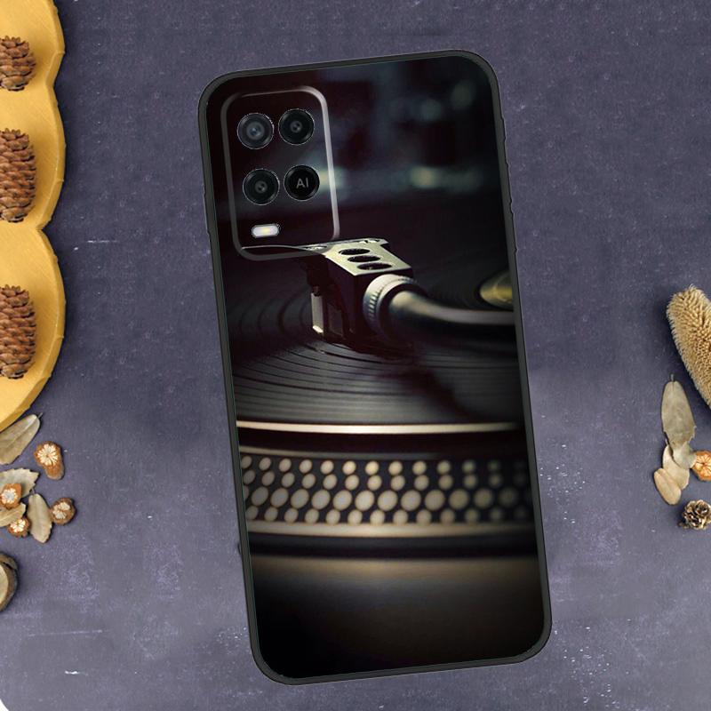 Vinyl DJ Record Art Phone Case For Oppo A79 A18 A38 A58 A78 A98 A17 A40 A60 A80 A16 A76 A96 A15 A74 A94 A54 A77