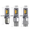 Led 1157 BAY15D T25 3157 T20 7443 With 2 in 1 Car Led Light Bulb Canbus Turn Signal DRL For Car Two-Colors Lamp White Yellow 12V