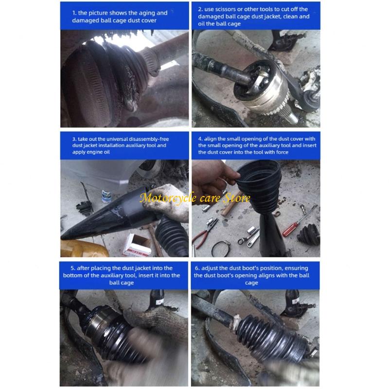U75F Universal CV Joint Boot Replacement Constant Velocities Joint Boot Silicone Dust Cover For Drive Shaft