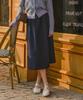 PIGMENT Flower Color Block Button Skirt (Kysk2511052)