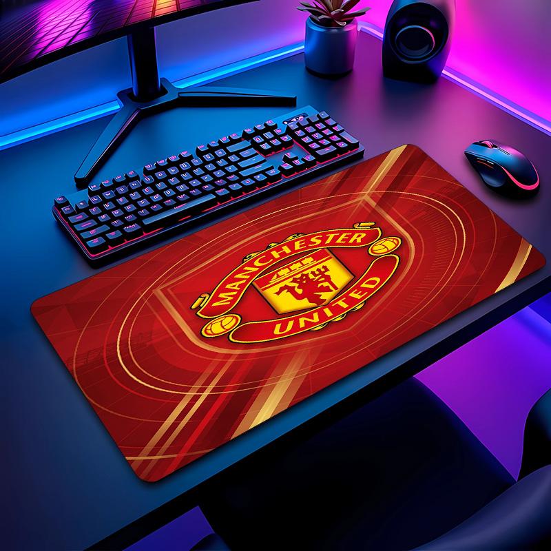 Tappetino per Mouse con Motivo Calcio Manchester United Non?Tappetino Mouse da Gioco Antiscivolo con Base in Gomma per Scrivania Ufficio Casa