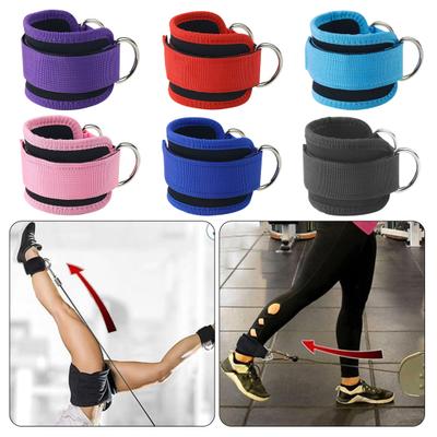 Pasek na kostkę do maszyny kablowej Regulowane opaski oporowe na kostkę z mankietem do ćwiczeń pośladków (kickback) na siłowni, prostowania nóg, ćwiczeń dolnej partii ciała