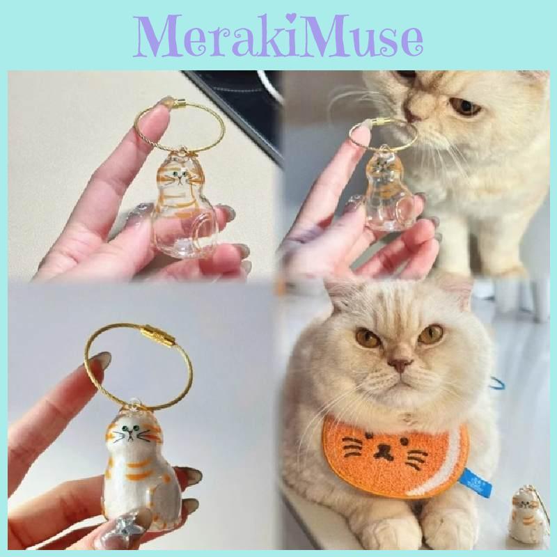 Cat Hair Storage Capsule Keychain Acrylic Material For Gift Giving And Anniversary Decorations
