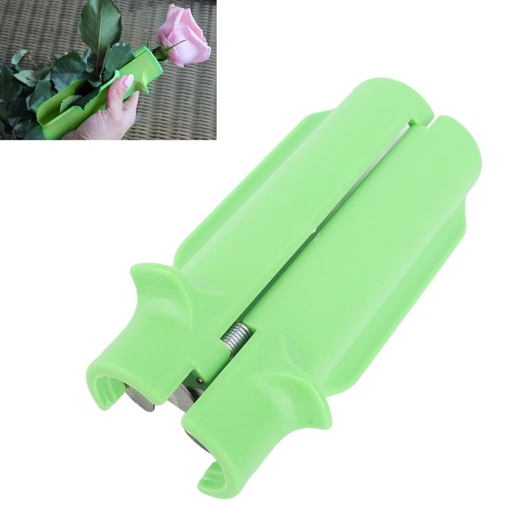 Portable Thorn Remover, Plastic Stainless Steel Plant Stem Lves Extractor Tool for Home Flower Shop Crafting, Lightweight with Plastic Handle for