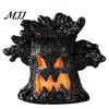 Haunted House Decoration Halloween Decoration, Ghost Face Tree Stump Lantern, LED Twisted Night Lamp Glowing Pumpkin Decor, Festival Atmosphere Horror