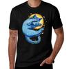 Moon Cat Tshirt Big And Tall Crew Neck Tee