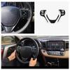 For Toyota RAV4 2014 2015 2016 2017 2018 ABS Chrome Steering Wheel Buttons Cover Trim Decoration Sticker Car Styling Accessories