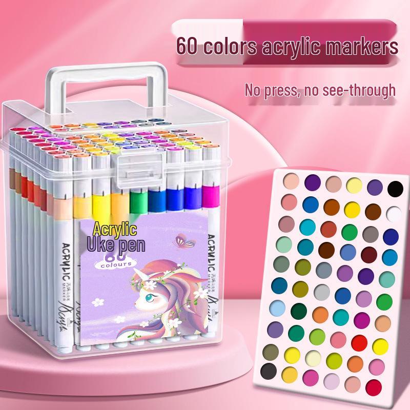 

Змивний акриловий маркер: Водонепроникний, не розтікається, швидковисихаючий, добре розтушовується DIY акварельний пензель для малювання від руки