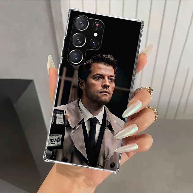 Angel Castiel Supernatural Phone Case for Samsung Galaxy S26 S24 S23 Ultra S25 Edge S22 S21 Plus S20 FE + Soft Print Shell Funda