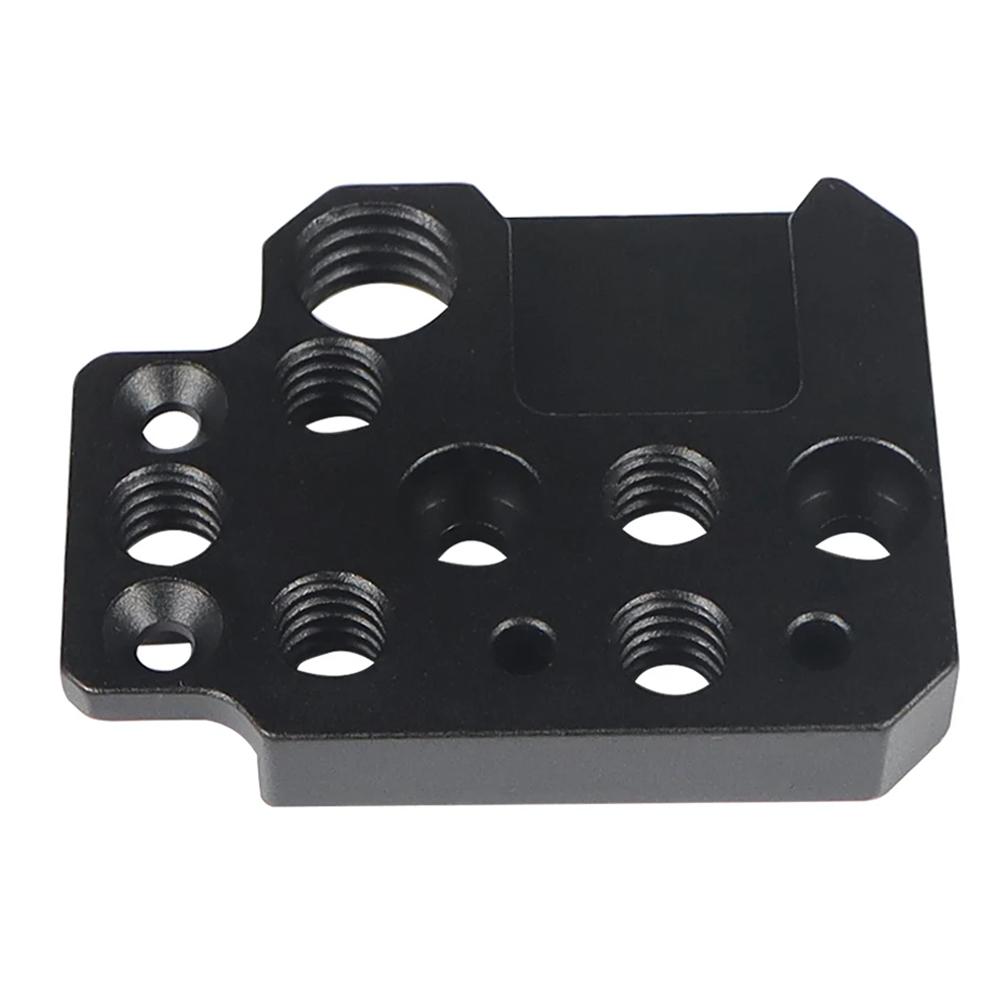 Gimbal Mounting Plate with 1/4 3/8 Hole Cold Shoe Mount Camera Gimbal Bracket for DJI Ronin RS3/RS2/RSC2/SC/S Gimbal Mount Plate