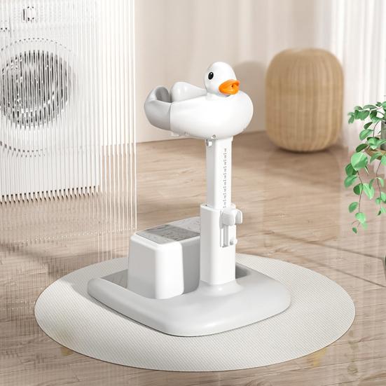 Baby Shower Rack Stand Height Width Adjustable Anti-Slip Bath Tub Holder Duck Design Foldable Portable Toddler Shower Support