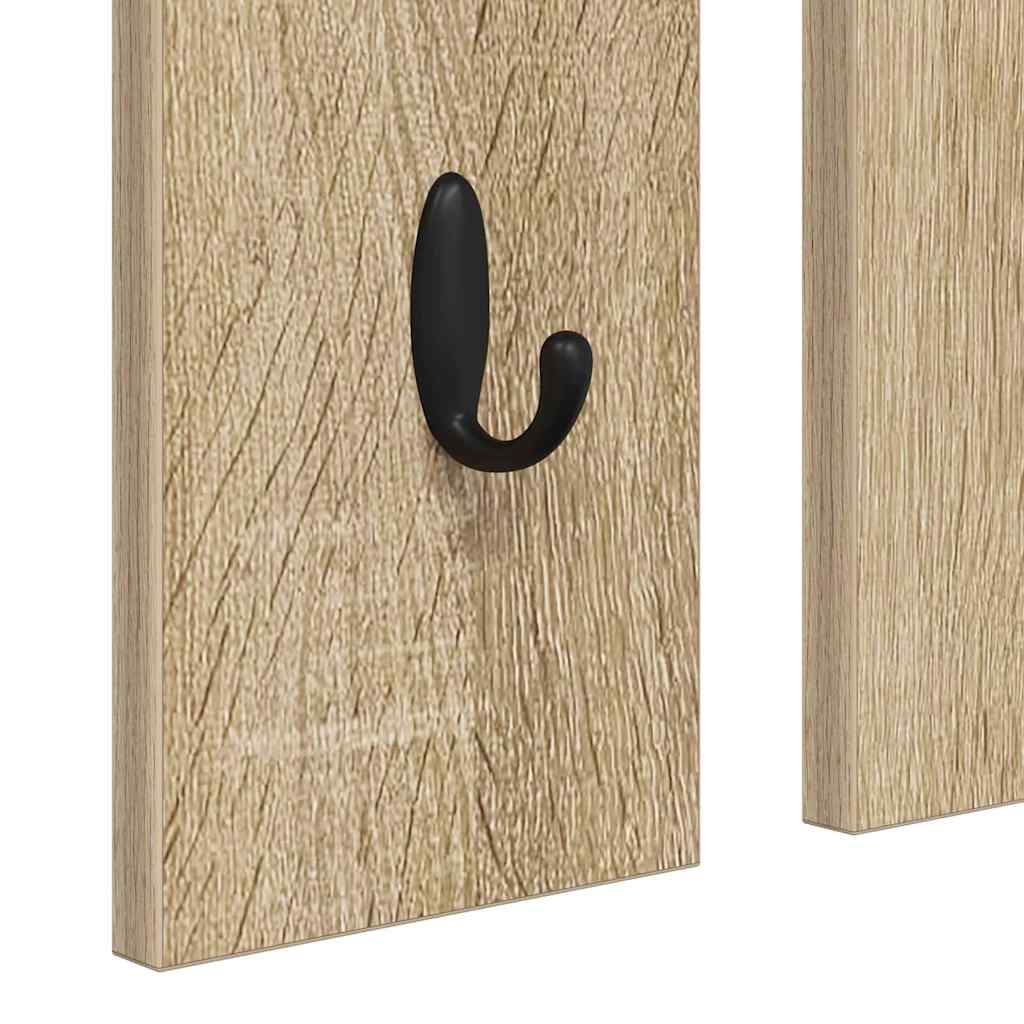 Wall Mounted Coat Rack in Sonoma Oak 84 x 10 x 80 cm