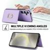 Brieftaschen-Hülle mit Kartenhalter, 360° drehbarer Ring-Ständer, Magnetverschluss für Samsung Galaxy A55/A35/A25/A12/A15/A54/A14/A73/A53