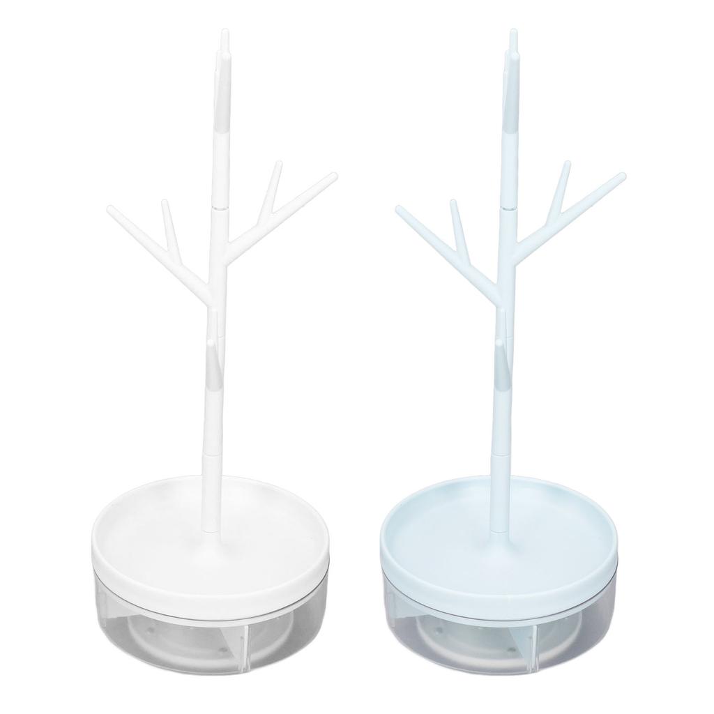 Jewelry Hanging Tree Stand Branch Shape Rotatable Detachable Student Jewelry Storage Display Stand D
