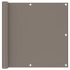 Balcony Screen - vidaXL - Taupe - 90x300 Cm - Waterproof - Windproof
