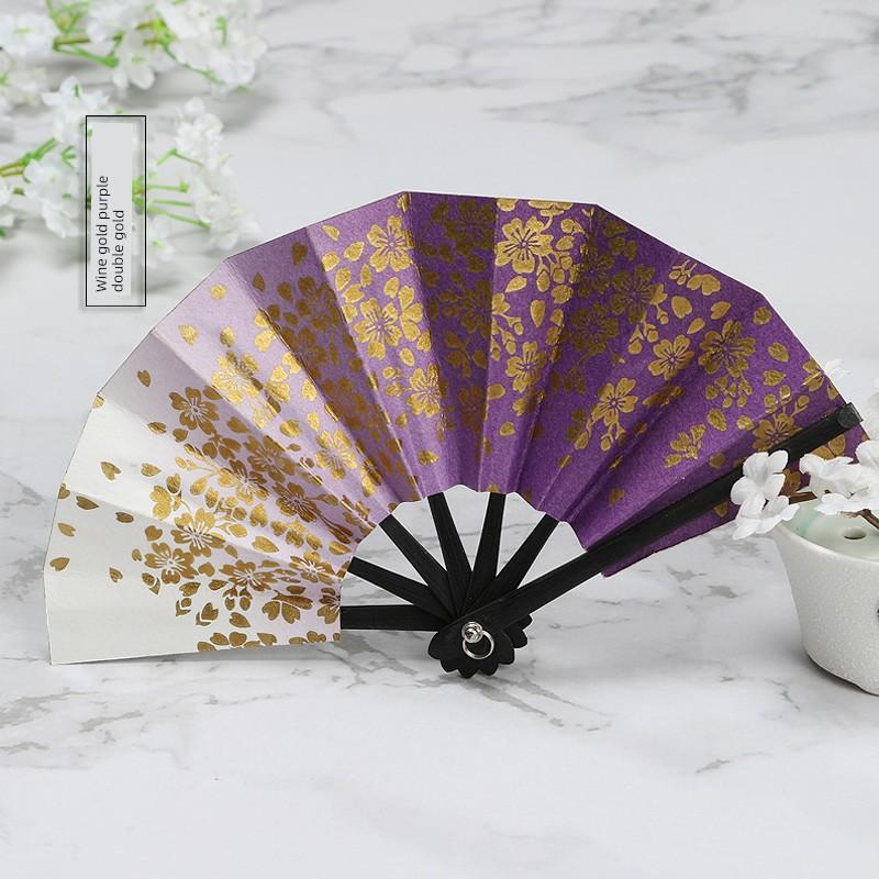 Heshantang Japanese 3-Inch Small Fan * Mini Fan Chopsticks Fan * Batwing Fan * Baby Fan * 10cm Gold 3 Colors