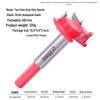 35mm Professional Double-Edge Hinge Hole Opener with Round & Hex Shank, Alloy Depth Stop