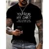 European size Men's Fashion Casual Outdoor Leisure Short T-Shirt with Special Letter Print Crew Neck Comfortable T-shirt for Men