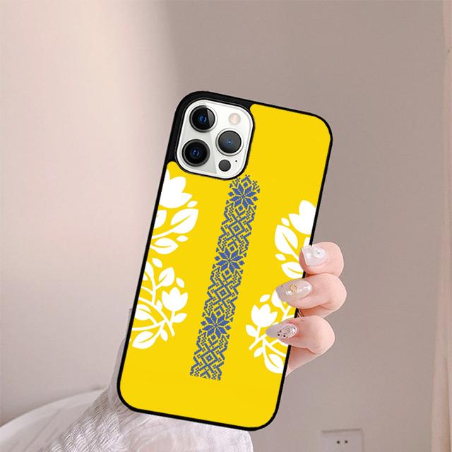 U=krainian flag design logo Phone Case For iPhone 17 Air 14 15 16 13 12 Max Cover For Apple 11 Pro Max Plus SE2020