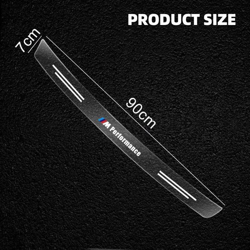 Car Rear Bumper Trunk Sill Transparent Protector Sticker For BMW M M3 M5 M6 X3 E46 E90 F30 G20 E36 E34 X6 G20 G30 Accessories