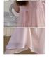 2026 Summer Sweet Puff Sleeve Maternity Dress - Slimming, Loose, and Belly Covering