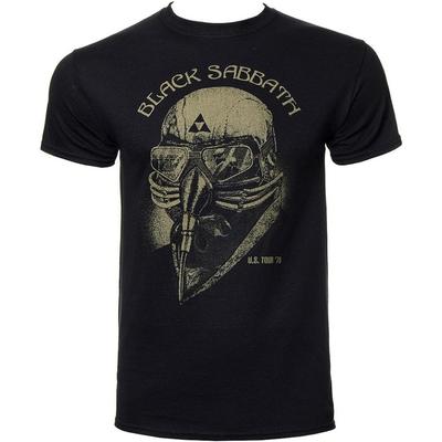 Black Sabbath - Camiseta para Hombre Tour USA 78 en Negro