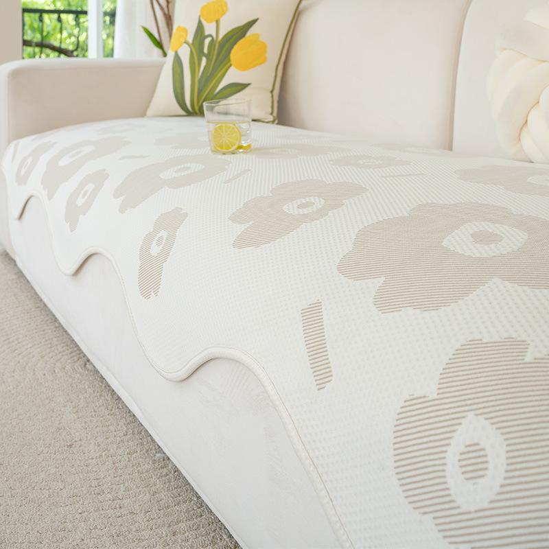 Summer Cool Ice Silk Sofa Cushion  New Small Fresh Seat Cushion Summer Cold Doudou Mat Non-Slip Seat Cushion