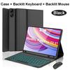 Case for Redmi Pad Pro 12.1 Inch, Bluetooth Keyboard Cover for POCO Pad 12.1 Inch