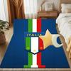 Italian Football Crest Printed Office Carpet Chair Cushion  Entryway Rug, Rugs for Living Room, Bedroom Christmas gifts