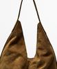 Massimo Dutti Split Suede Maxi Shoulder Bag