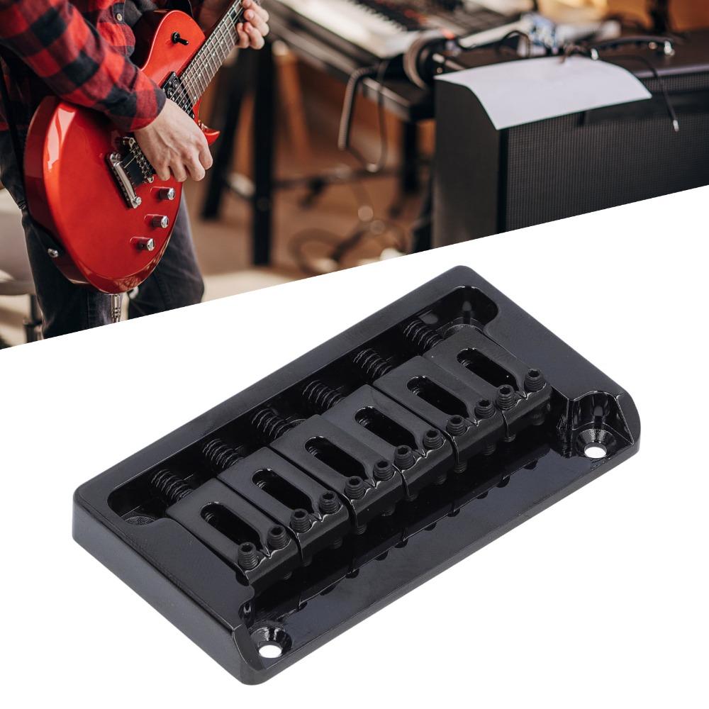 52.5mm Width Electric Guitar Bridge Zinc Alloy Through Body Bridge For Electric Guitar