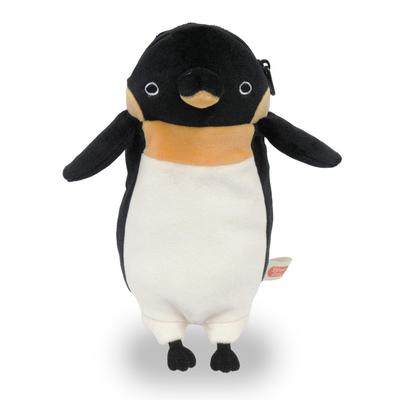 Shinada Global Mochi Series Mochipen Mochipen Pouch Parent Black 9 X 8 X 18cm Pen Pouch Penguin Animal MPPE-0180B