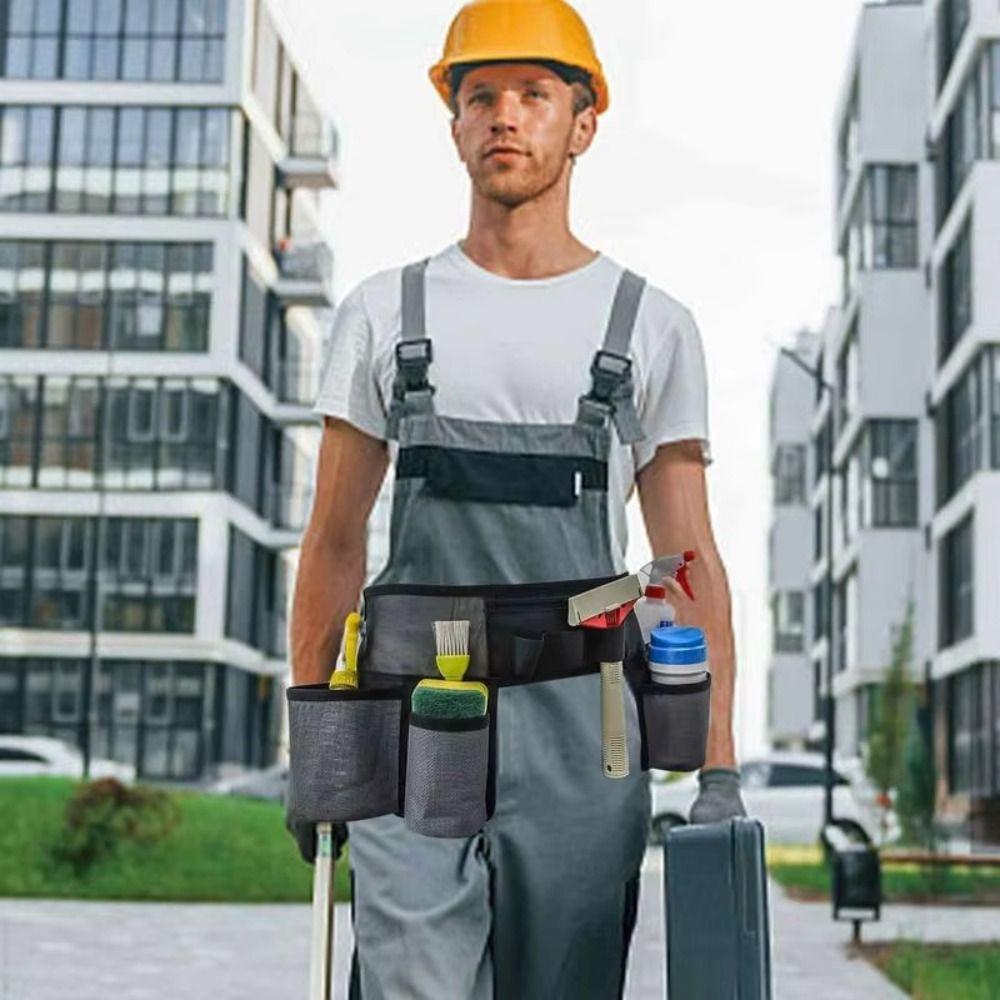 Waterproof Housekeeping Waist Belt Adjustable Gardening Tool Waist Bag  Electrician Toolkit